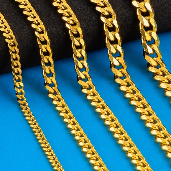 20 inch Cuban Link Chain Necklace 5mm - Picture 2 of 3